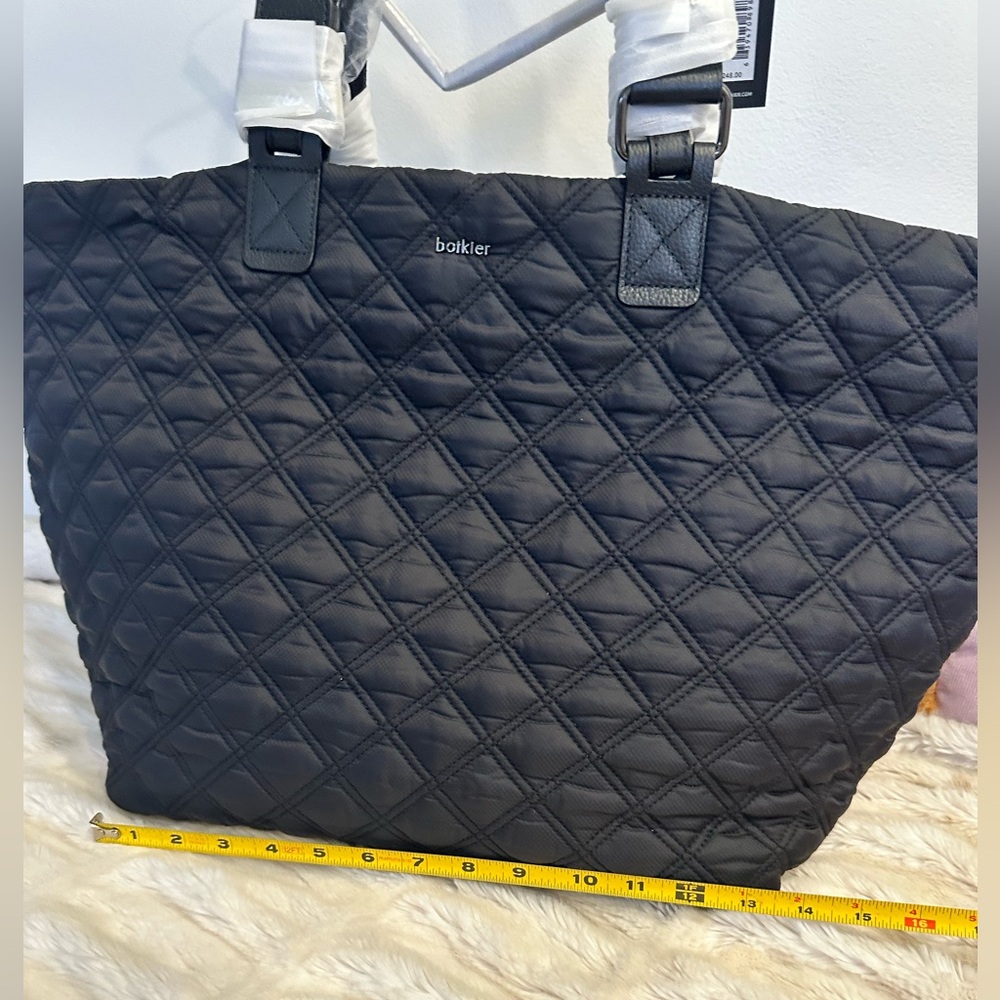Botikier Black Quilted Tote Bag